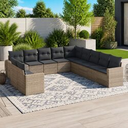 Comfortable and Versatile 11 Piece Garden Sofa Set