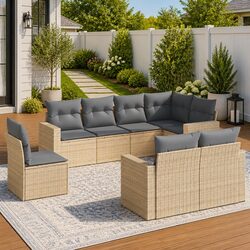 Affordable 8-Piece Outdoor Sofa Set with Premium Comfort