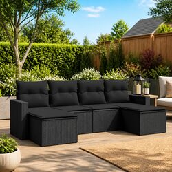 Comfortable and Reliable 6 Piece Garden Sofa Set