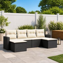 Reliable 6-Piece Outdoor Sofa Set with Storage