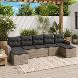 Comfortable 7 Piece Outdoor Sofa Set with Storage