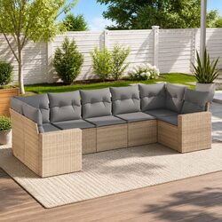 Comfortable and Functional 7-Piece Outdoor Sofa Set