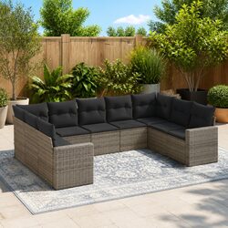 Comfortable and Stylish 9-Piece Outdoor Sofa Set