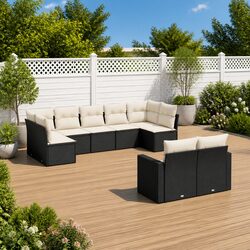 Comfortable and Practical 9-Piece Outdoor Sofa Set
