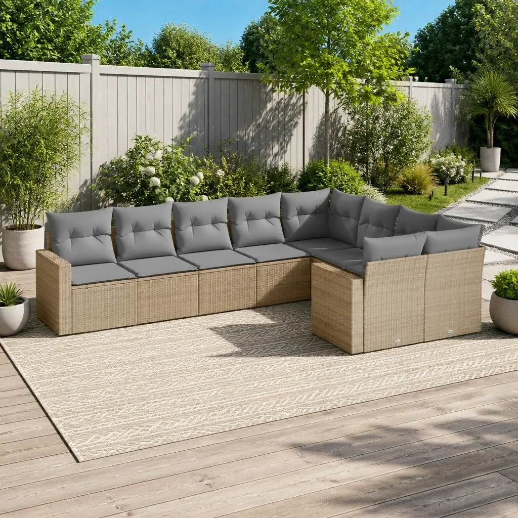 9 Piece Garden Sofa Set