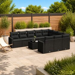 Comfort & Practicality in 11-Piece Outdoor Sofa Set