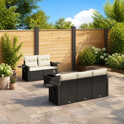 Comfortable 6-Piece Garden Sofa Set with Practical Features