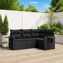 Versatile and Cozy Black Patio Sofa Set for Your Home