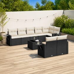 Comfortable and Practical 9-Piece Outdoor Sofa Set