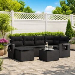 Warm and Functional 7 Piece Garden Sofa Set