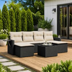 Comfortable 7 Piece Outdoor Garden Sofa Set for Value