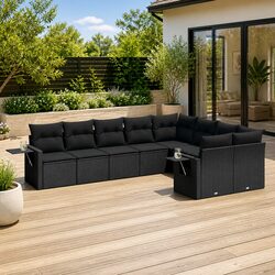 Comfortable 9 Piece Garden Sofa Set for Your Outdoors