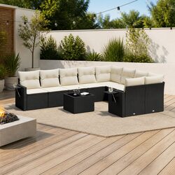 Comfortable and Practical 10-Piece Garden Sofa Set