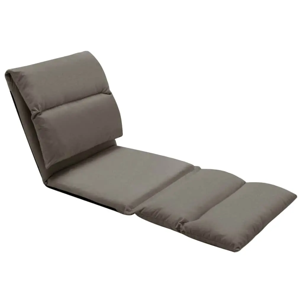 Folding Floor Chair Lounger Microfibre Adjustable Compact Reclining Lounge Seat
