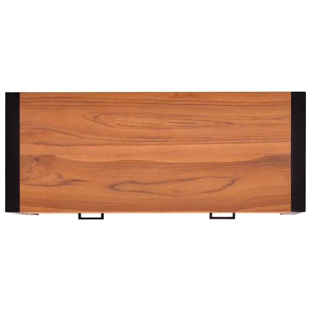 Desk with 2 Drawers Office Table 100x40x75 cm Brown Wooden Storage Furniture