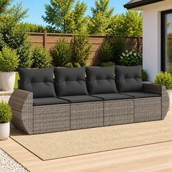 Comfort and Value with 4 Piece Grey Sofa Set