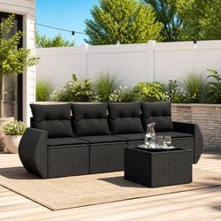 Quality Outdoor Seating Set with Convenient Storage Options