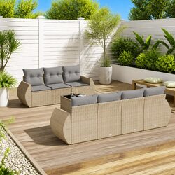 Warm and Inviting 8-Piece Outdoor Sofa Set