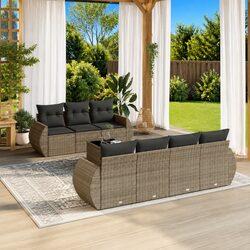Value and Practicality in an 8-Piece Garden Sofa Set