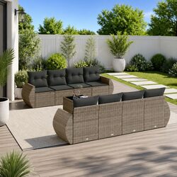 Comfort and Practicality in a 9-Piece Outdoor Sofa Set