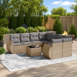 Value-Driven 9 Piece Garden Sofa Set for Outdoor Comfort