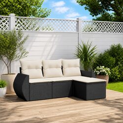 Comfortable and Practical 4 Piece Garden Sofa Set