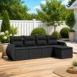 Comfortable 5-Piece Outdoor Sofa Set with Storage