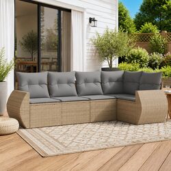 Comfortable and Reliable 5 Piece Garden Sofa Set
