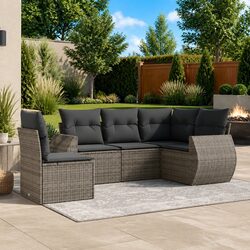 Comfortable and Functional 5-Piece Garden Sofa Set