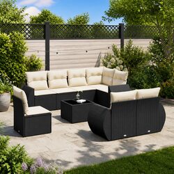 Comfortable and Practical 9 Piece Garden Sofa Set