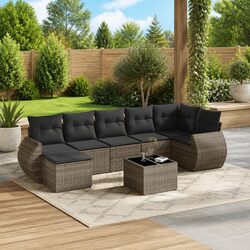 Reliable 8 Piece Outdoor Sofa Set for Comfort