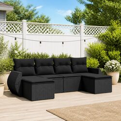 6 Piece Garden Sofa Set: Practical and High-Quality