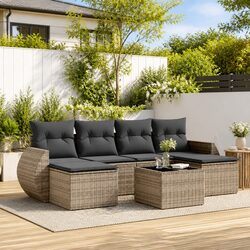 Value-Driven 7 Piece Garden Sofa Set with Cushions
