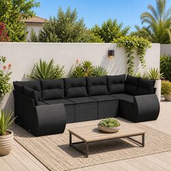 Reliable 7 Piece Garden Sofa Set for Outdoor Enjoyment