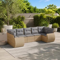 Comfortable and Practical 7-Piece Outdoor Sofa Set