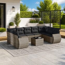 Comfortable and Practical 10 Piece Garden Sofa Set