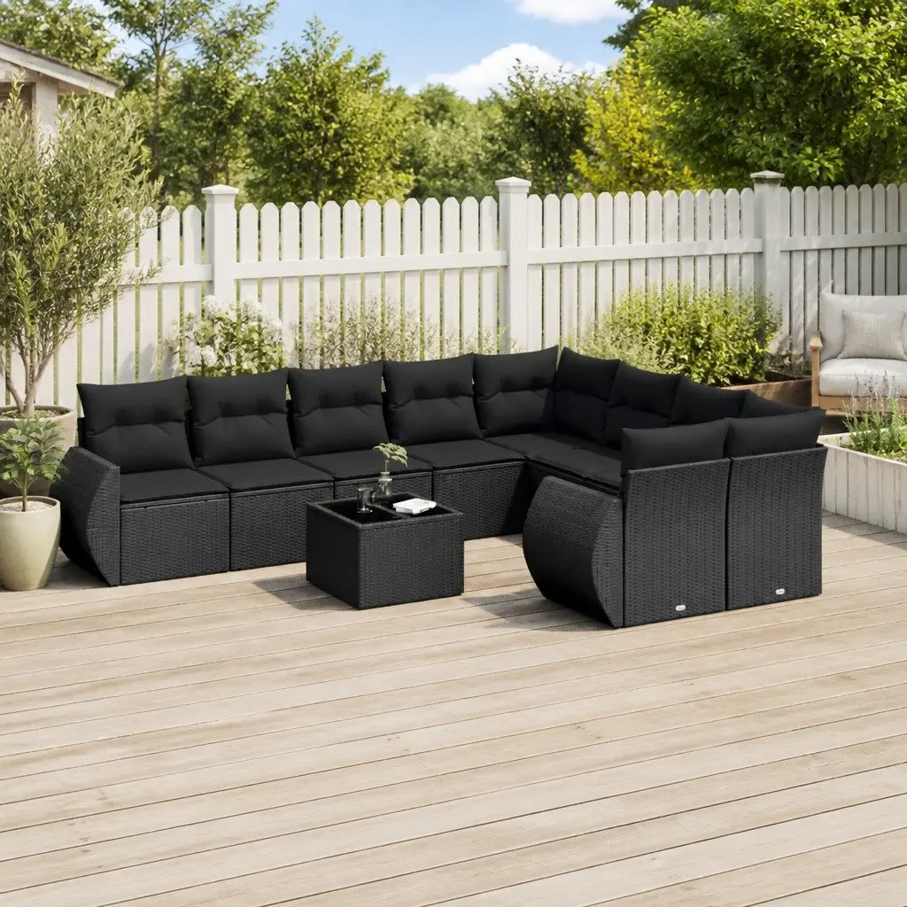 10 Piece Outdoor Sofa Set with Storage