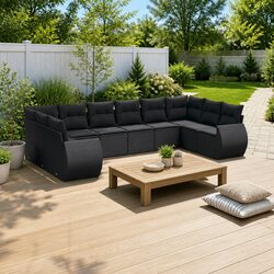 Comfortable 10-Piece Garden Sofa Set for Great Value