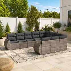 10 Piece Grey Sofa Set: Quality and Functionality Combined