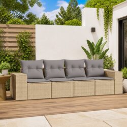 Comfortable 4 Piece Garden Sofa Set for Outdoor Enjoyment