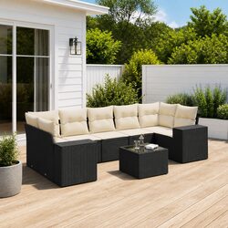 Reliable 8-Piece Garden Sofa Set for Family Comfort