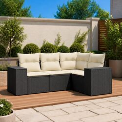 Comfortable 4-Piece Garden Sofa Set with Practical Features