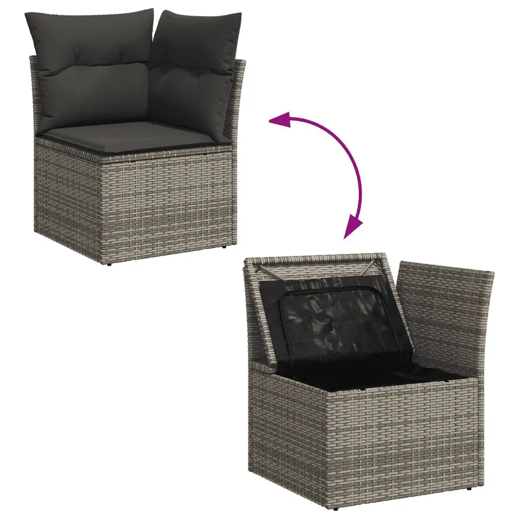 5 Piece Garden Sofa Set with Storage Solutions