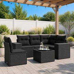 Comfortable and Practical 6-Piece Garden Sofa Set