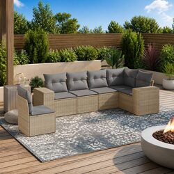 Practical and Affordable 6-Piece Garden Sofa Set