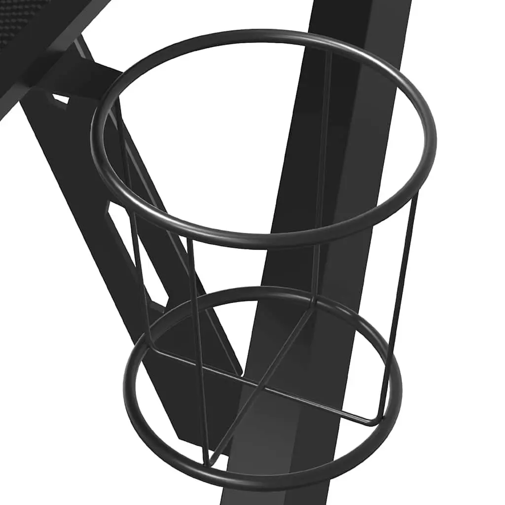 Black Gaming Desk Y Shape Legs for Computer Workstation 90x60x75cm