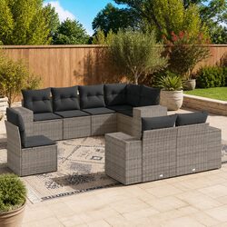 Comfortable 8 Piece Garden Sofa Set with Practical Features