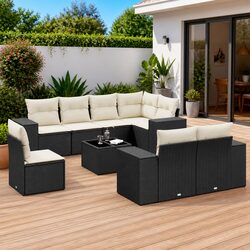 Value-Driven 9-Piece Garden Sofa Set with Smart Features