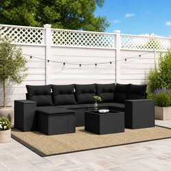 7 Piece Outdoor Sofa Set with Practical Features