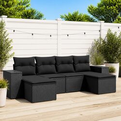 Comfortable and Functional 6 Piece Garden Sofa Set